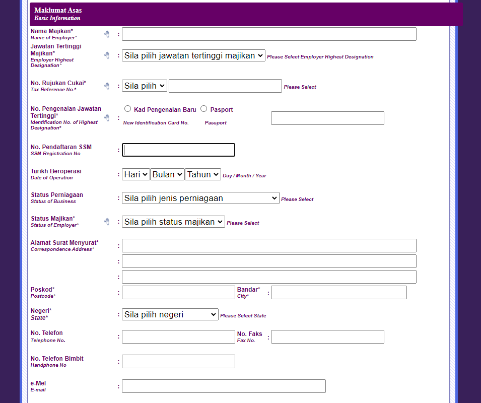 How To Register LHDN Employer Tax File Number (No. Majikan) | BossBoleh.com